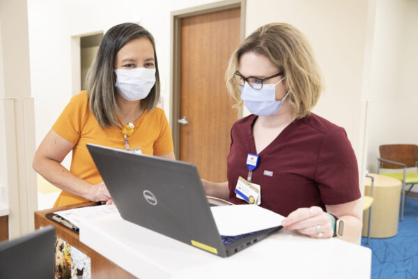 A Nurse Looks After Her Patients